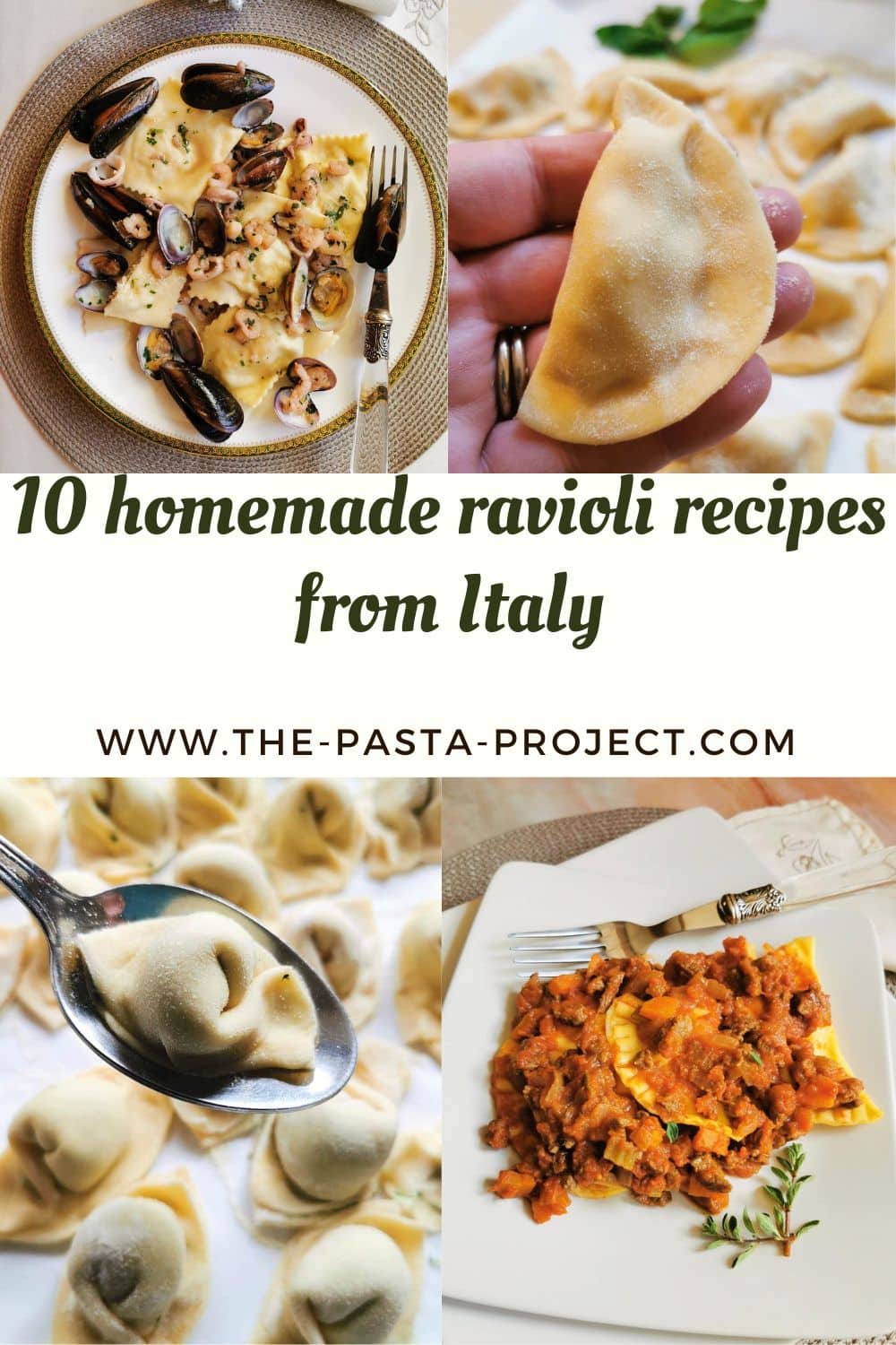 10 homemade ravioli recipes from Italy.