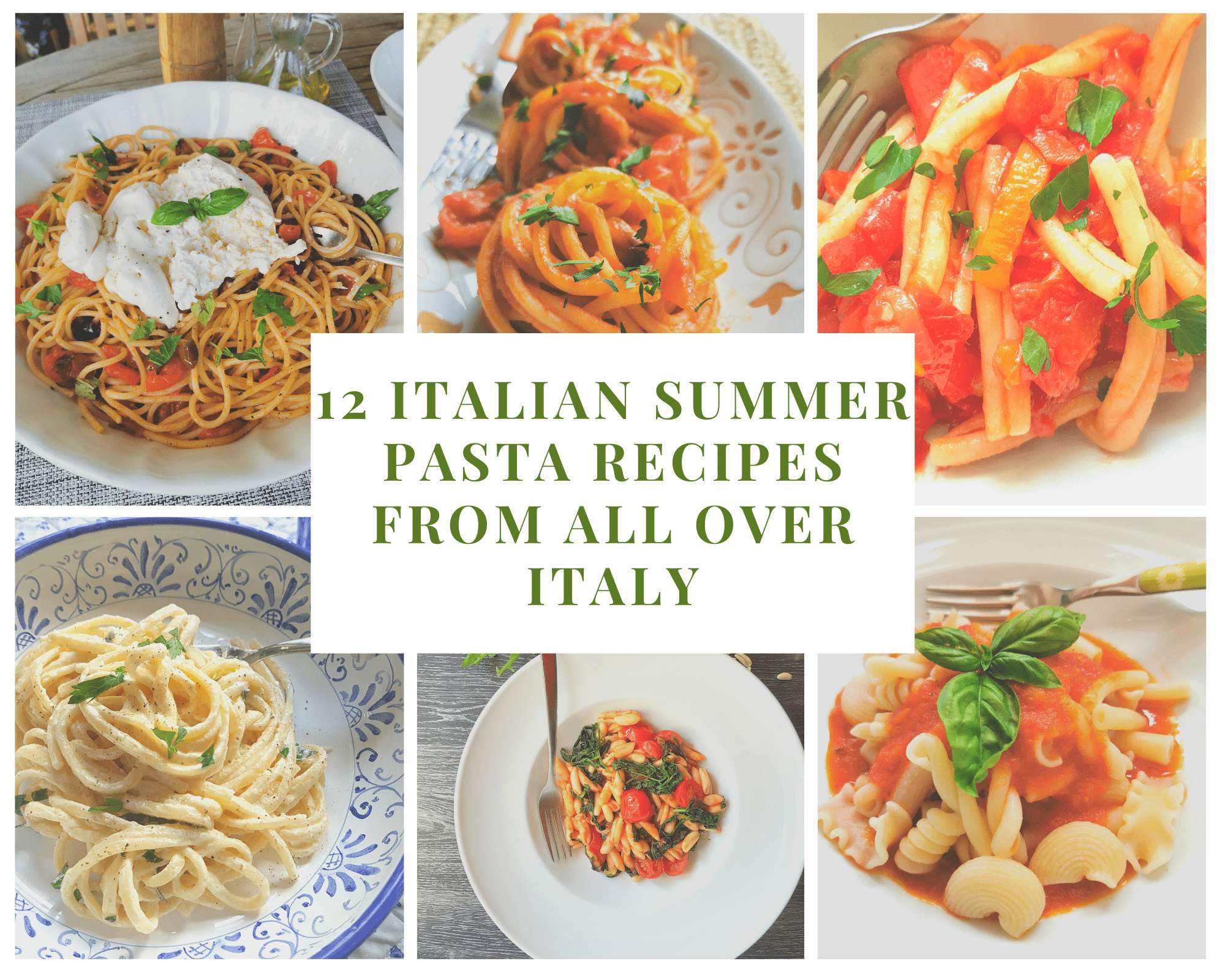 12 Italian summer pasta recipes