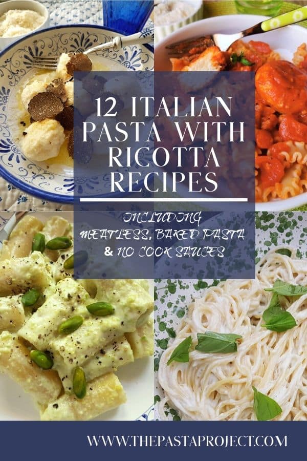 Italian pasta with ricotta recipes.