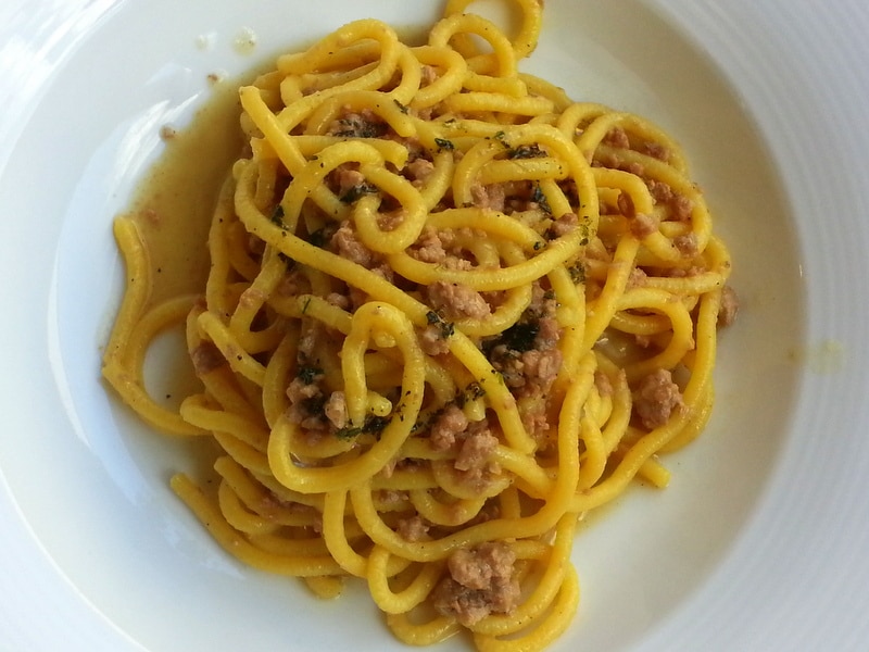 Bigoli with duck ragu