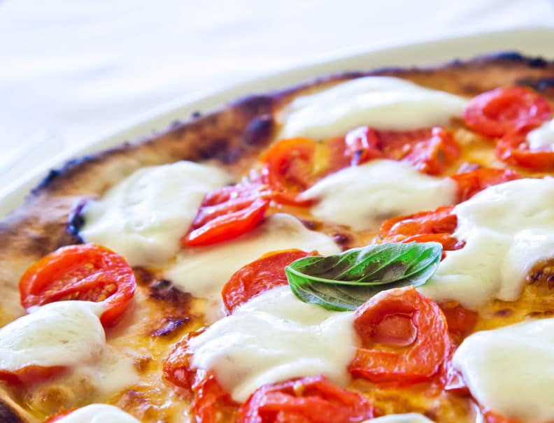 Traditional pizza Margherita, Naples 