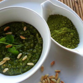 matcha pesto