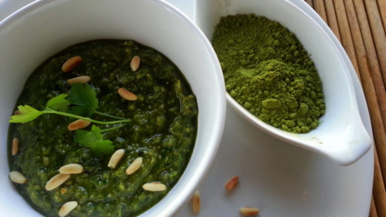 matcha pesto