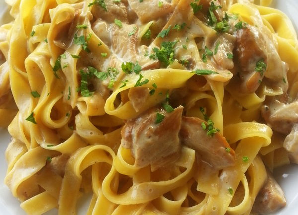 tagliatelle med porcini svamp