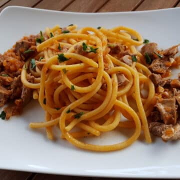 Bigoli with duck ragu