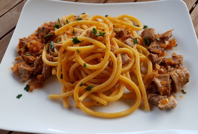 Bigoli with duck ragu