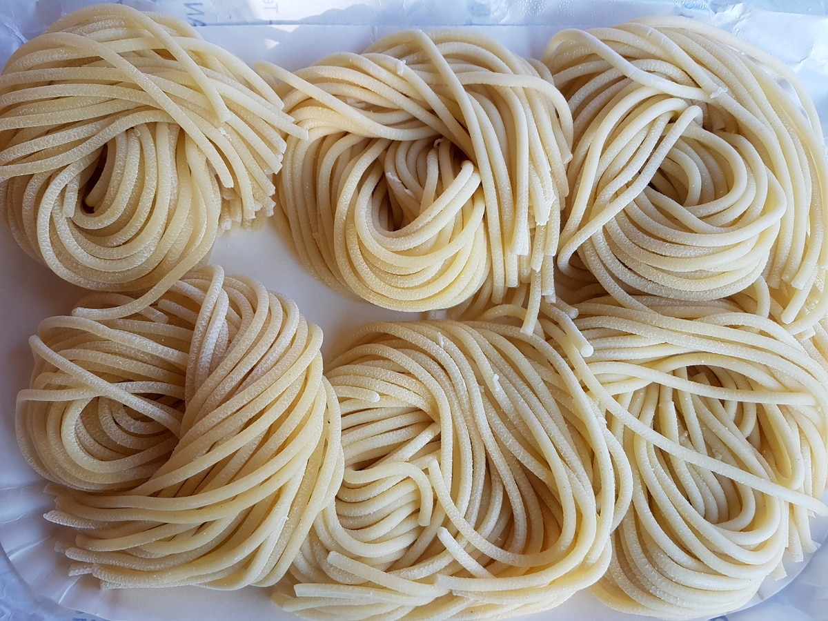 Lombrichelli hand rolled pasta from Lazio The Pasta Project