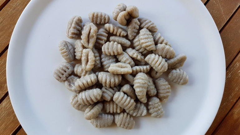 gnocchi made with buckwheat