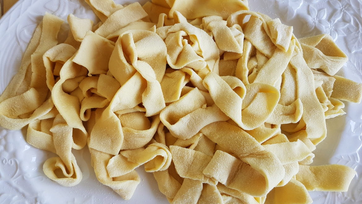 homemade lagane pasta