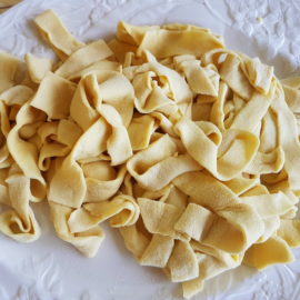 homemade lagane pasta