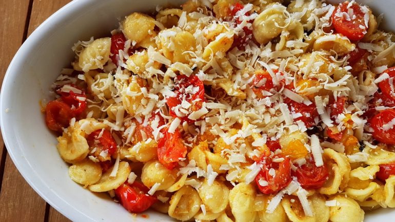 orecchiette with roasted tomatoes 