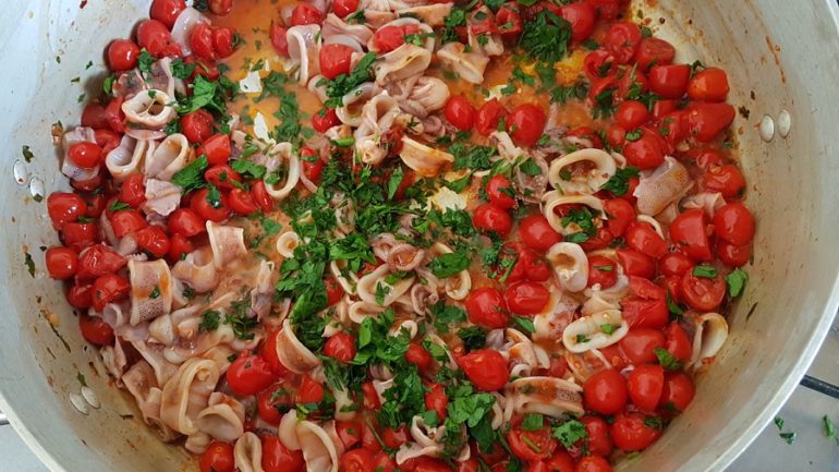 pasta with calamari 
