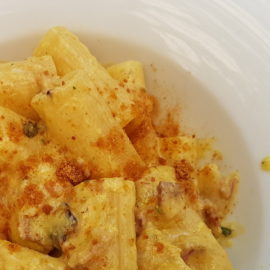 Dei Cantoni calamari carbonara