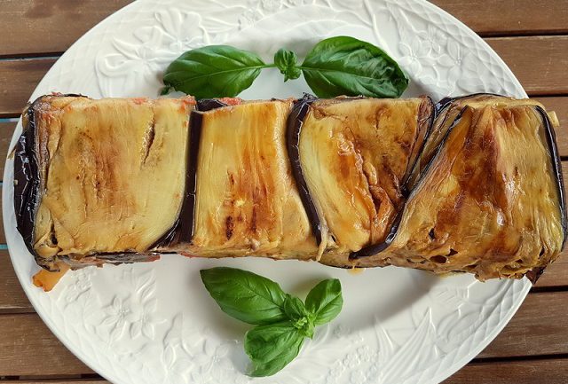 Parmigiana timballo with Ziti or Zitoni