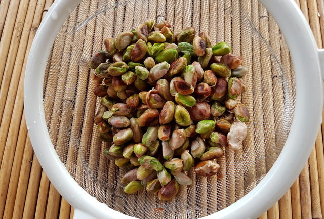 Scialatielli pasta with pistachio pesto