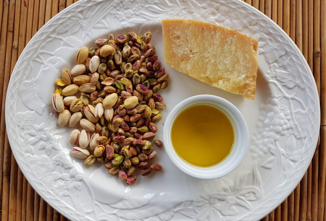 Scialatielli pasta with pistachio pesto