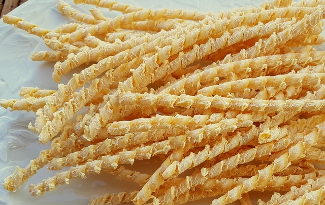 Dried busiate pasta from Trapani