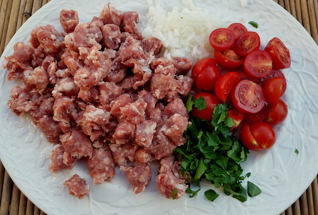 bigoli pasta with luganega sausage