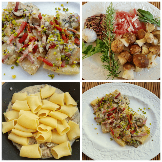 Paccheri with porcini, speck and pistachio. Page 2 of 2 The Pasta