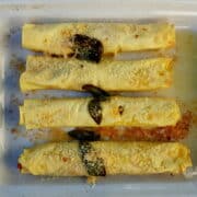 Cannelloni with pumpkin and goat cheese