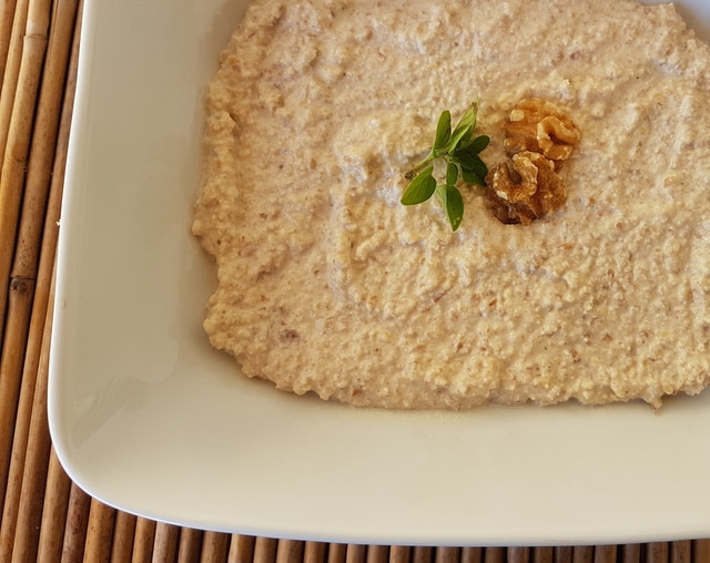 Pasta with walnut sauce from Liguria.