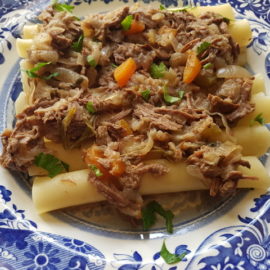 Ziti Pasta with la Genovese ragu