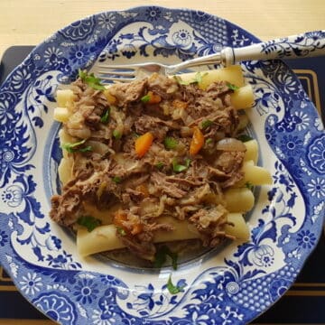 Ziti Pasta with la Genovese ragu