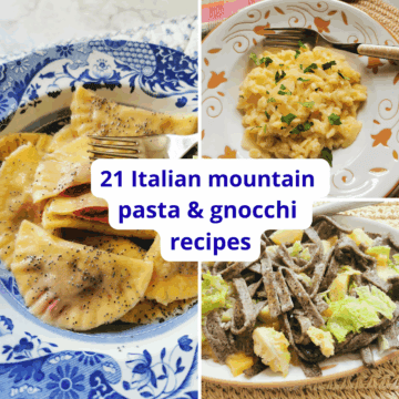 21 Italian mountain and gnocchi pasta recipes.
