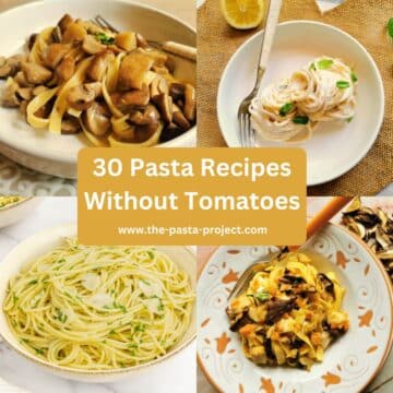 Pasta recipes without tomatoes.