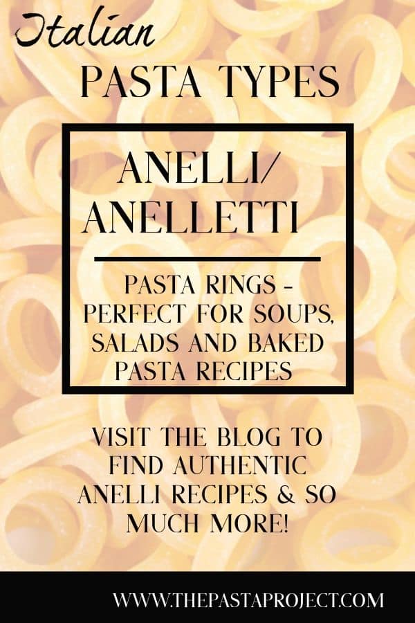 Anelli or Anelletti Pasta Rings 