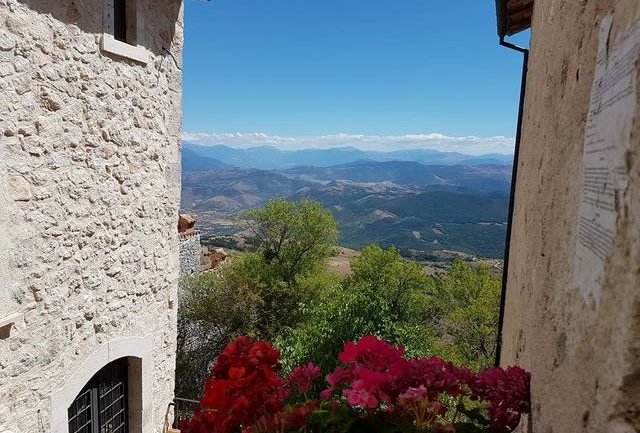 view from Rocca Calascio, Abruzzo