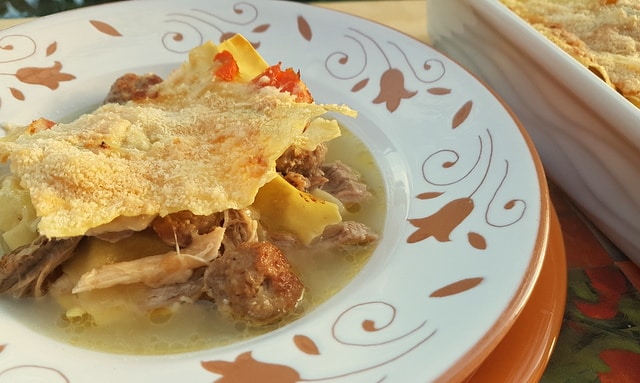 Baked Lasagne in Broth alla Molisana