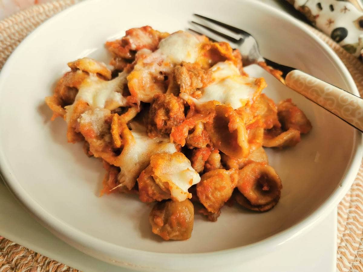 baked orecchiette with lamb reciipe