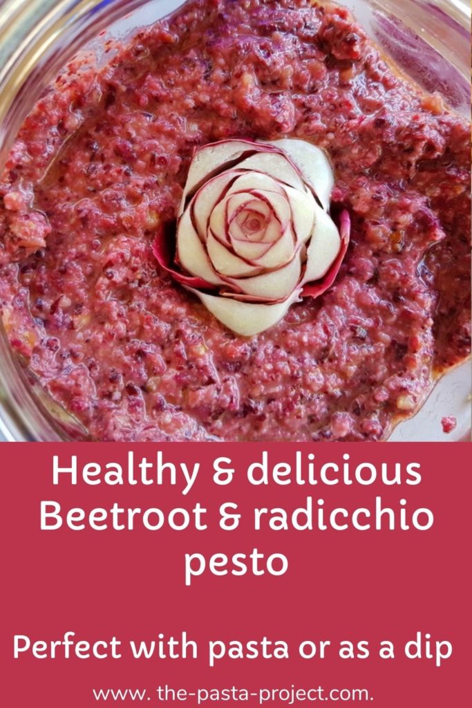 Beetroot and radicchio pesto