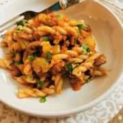 Braised oxtail ragu recipe.