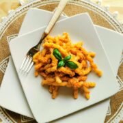 busiate pasta with Trapanese pesto
