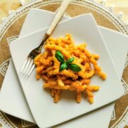 Busiate pasta with Trapanese pesto