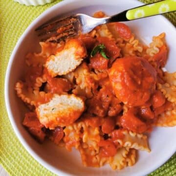 Calabrian ricotta balls in tomato sauce