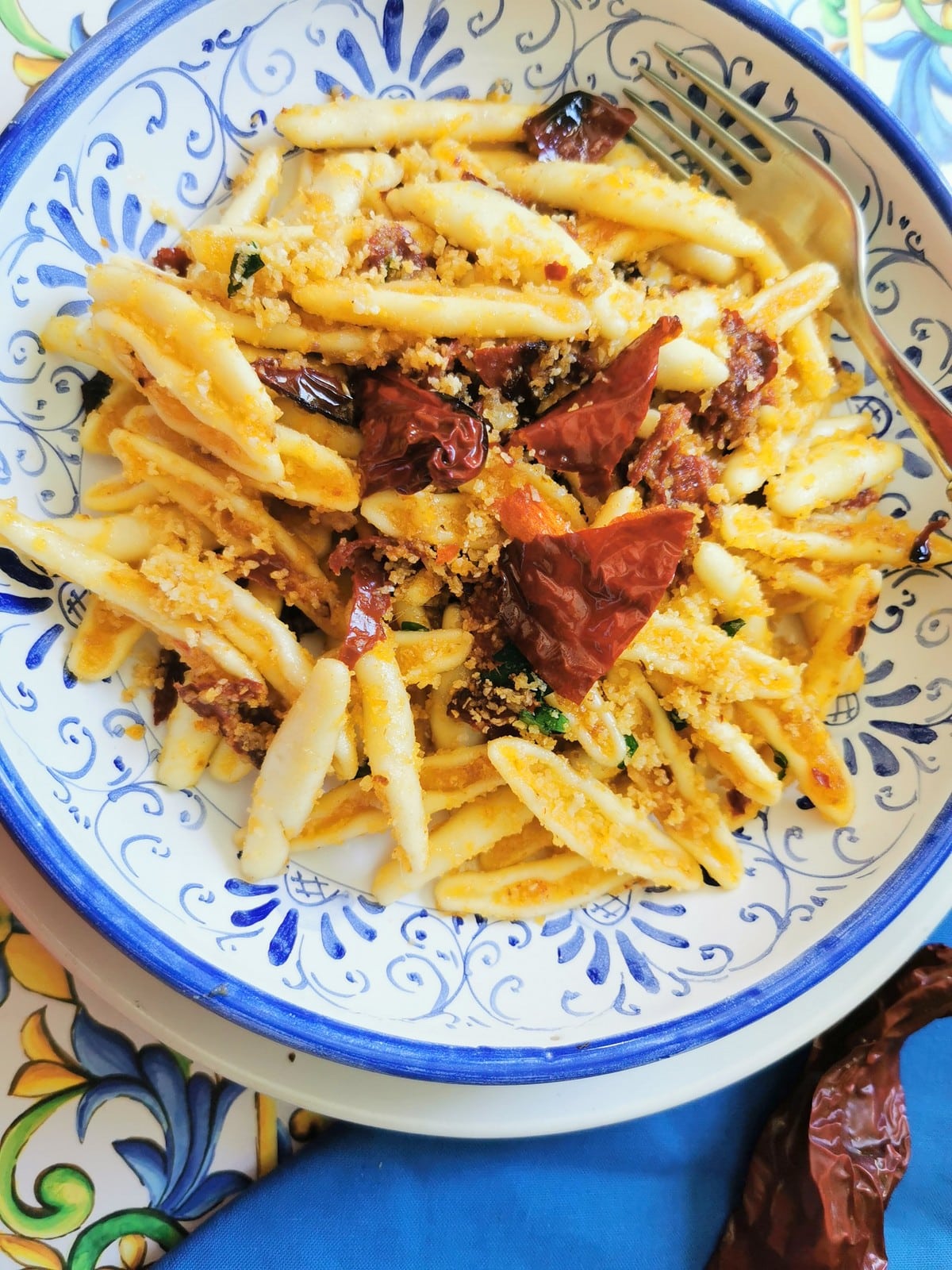 Cavatelli with Senise peppers.