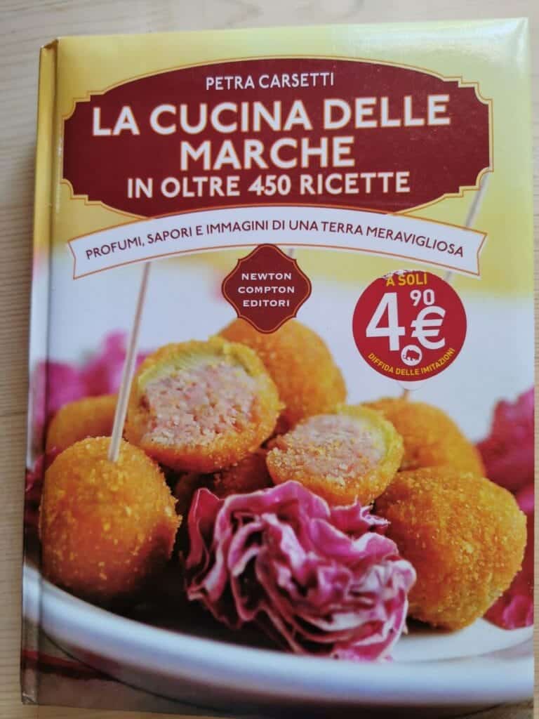 Cover of Italian cookbook with recipes from Marche