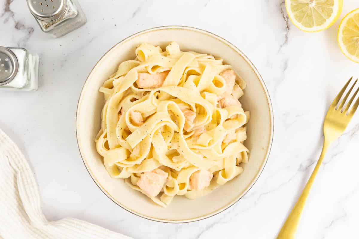 Creamy Salmon Lemon Pasta