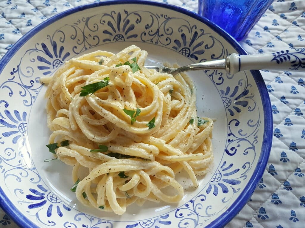 creamy linguine al limone