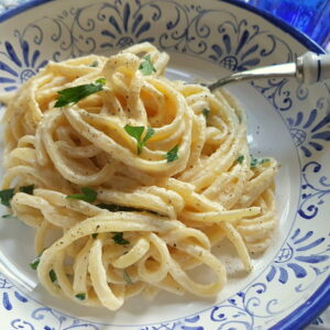 creamy linguine pasta al limone