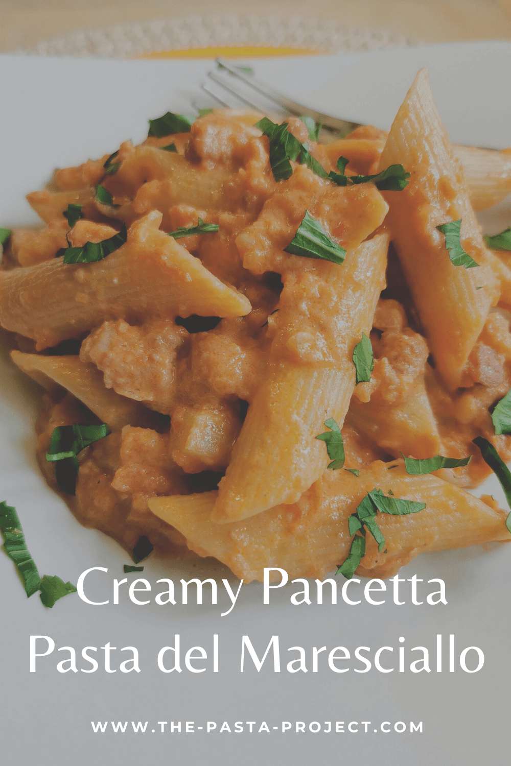 Creamy pancetta pasta del Maresciallo