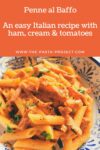 Creamy ham and tomato penne al baffo