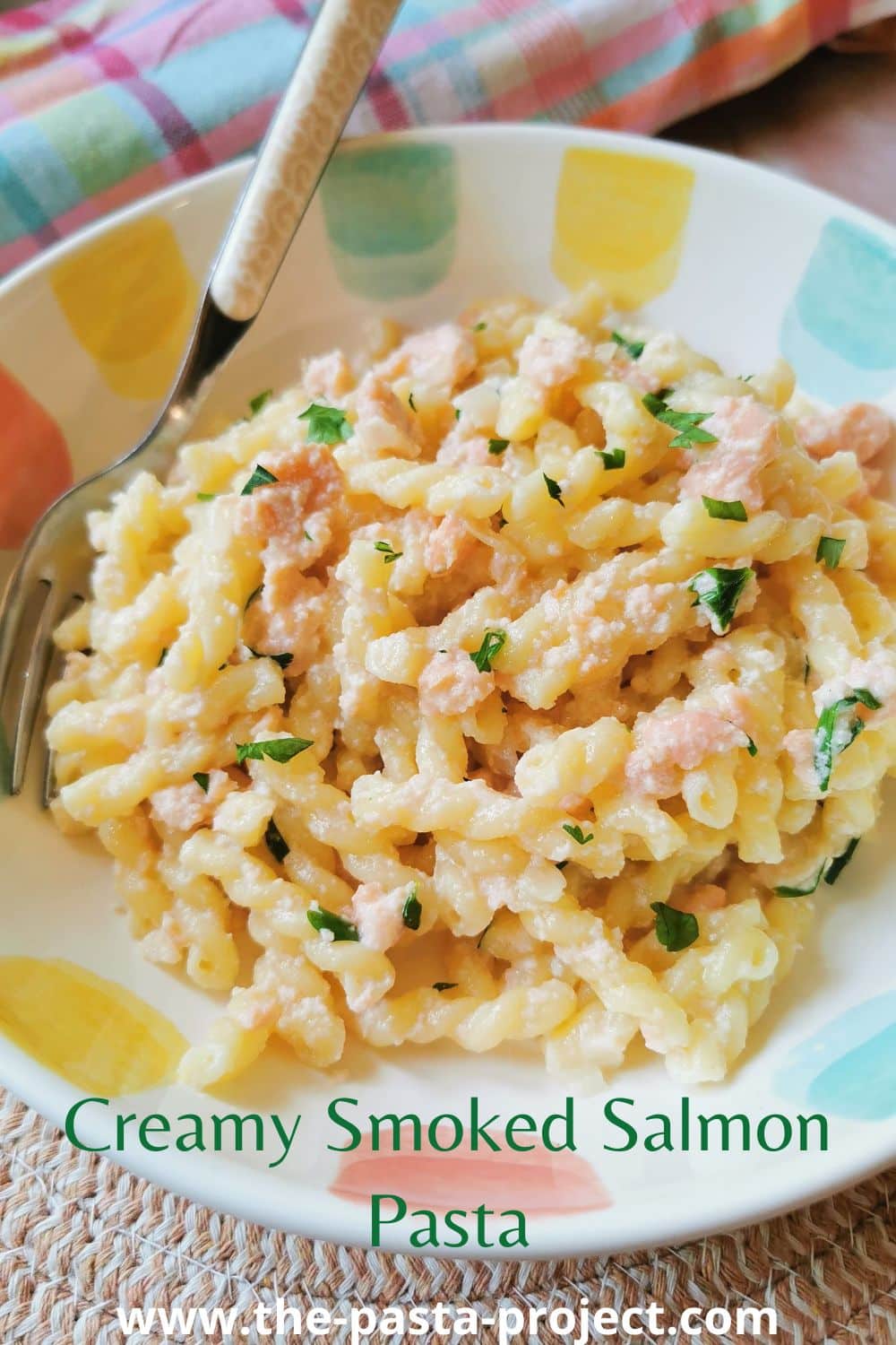 Creamy Smoked Salmon Pasta.