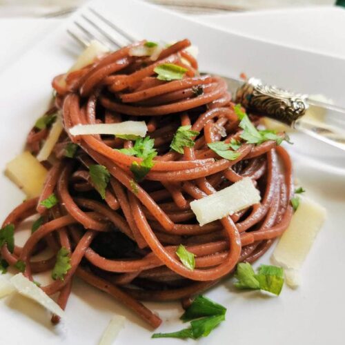 Drunken Spaghetti Recipe (red wine pasta) The Pasta Project