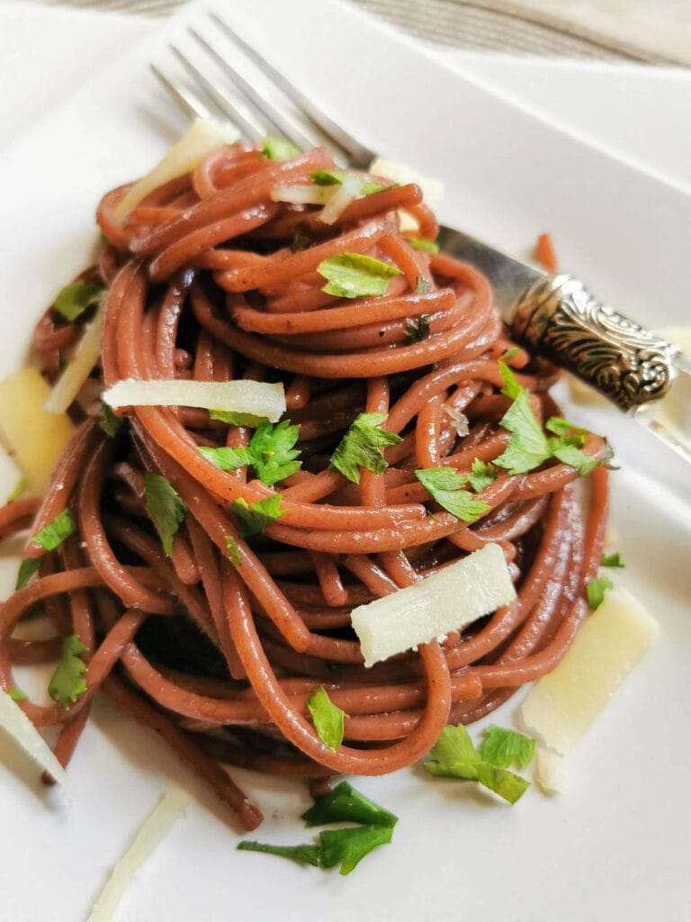 Drunken Spaghetti Recipe (red wine pasta) The Pasta Project