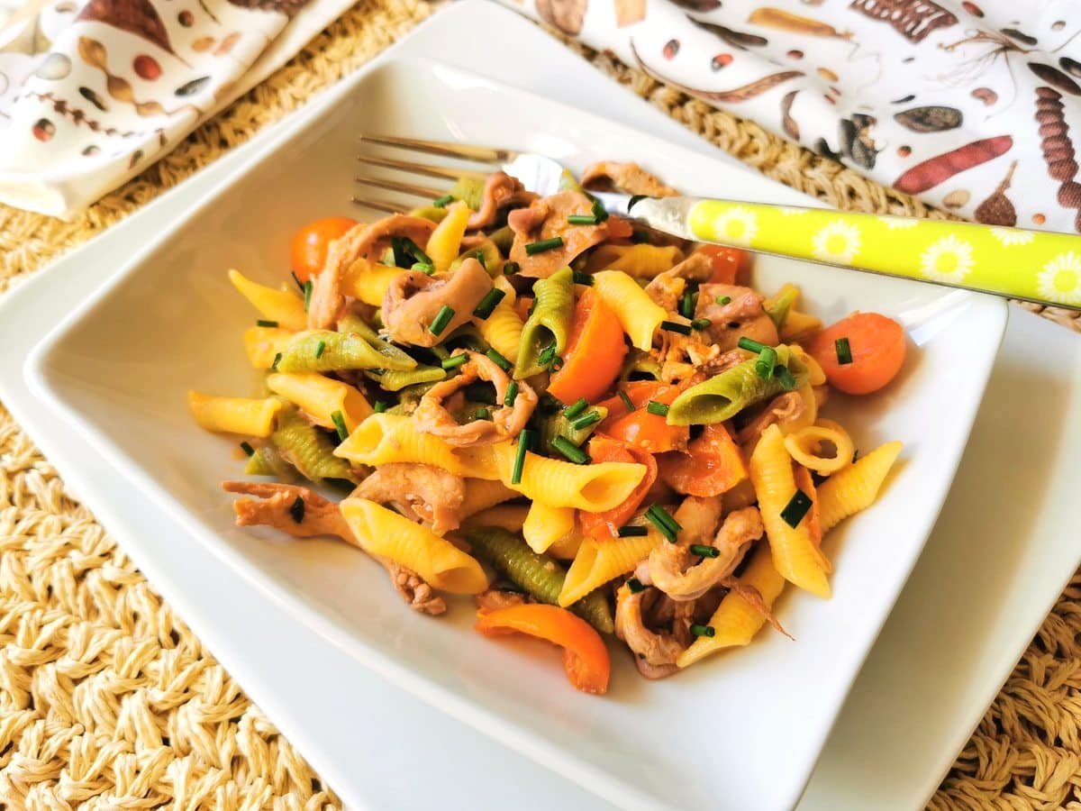 garganelli with squid one of 12 pasta recipes from Abruzzo
