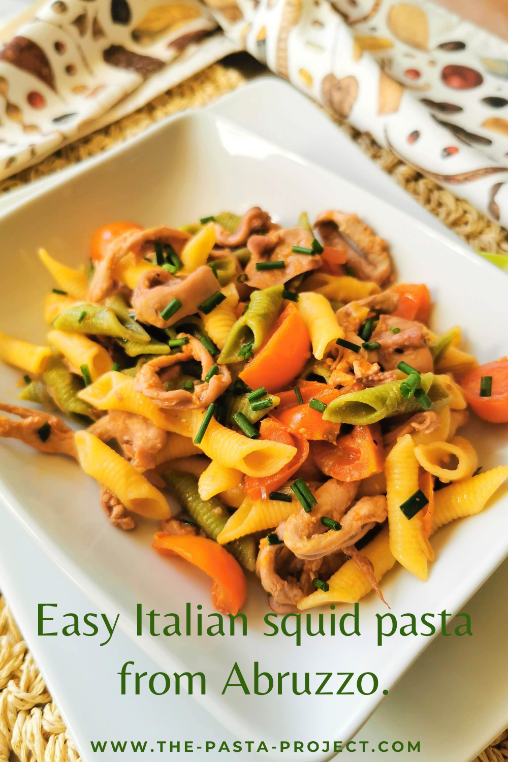 Easy Italian squid pasta recipe from Abruzzo
